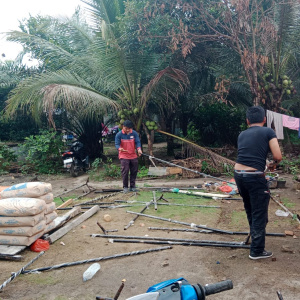 Tenda BPBD Untuk Pengungsi Korban Kebakaran di Desa Meranti Timur Dibongkar