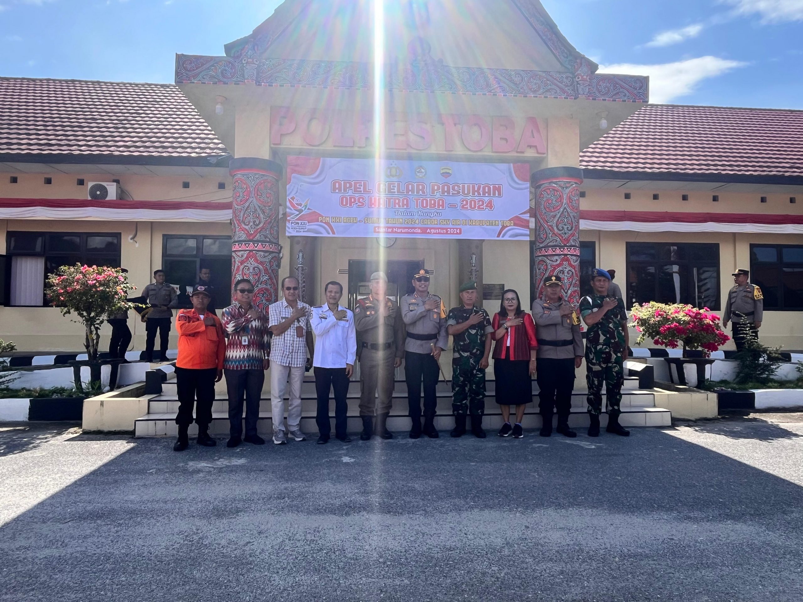 BPBD Toba Mengikuti Apel Gelar Pasukan Ops Hatra Toba 2024