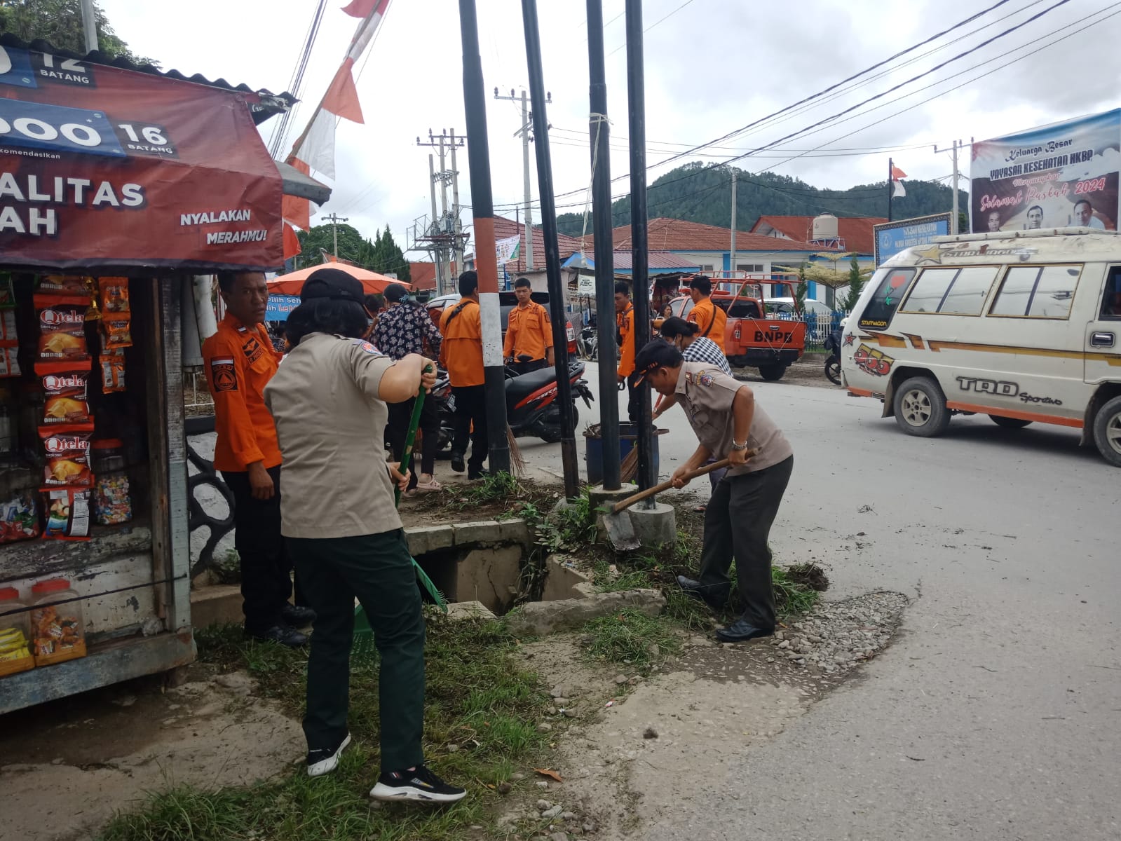 BPBD Toba Gotong Royong Mensukseskan Pesparawi