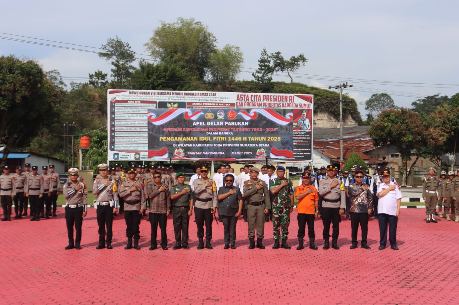 Apel Gabungan dan Rapat Kordinasi Ops Ketupat Toba 2025