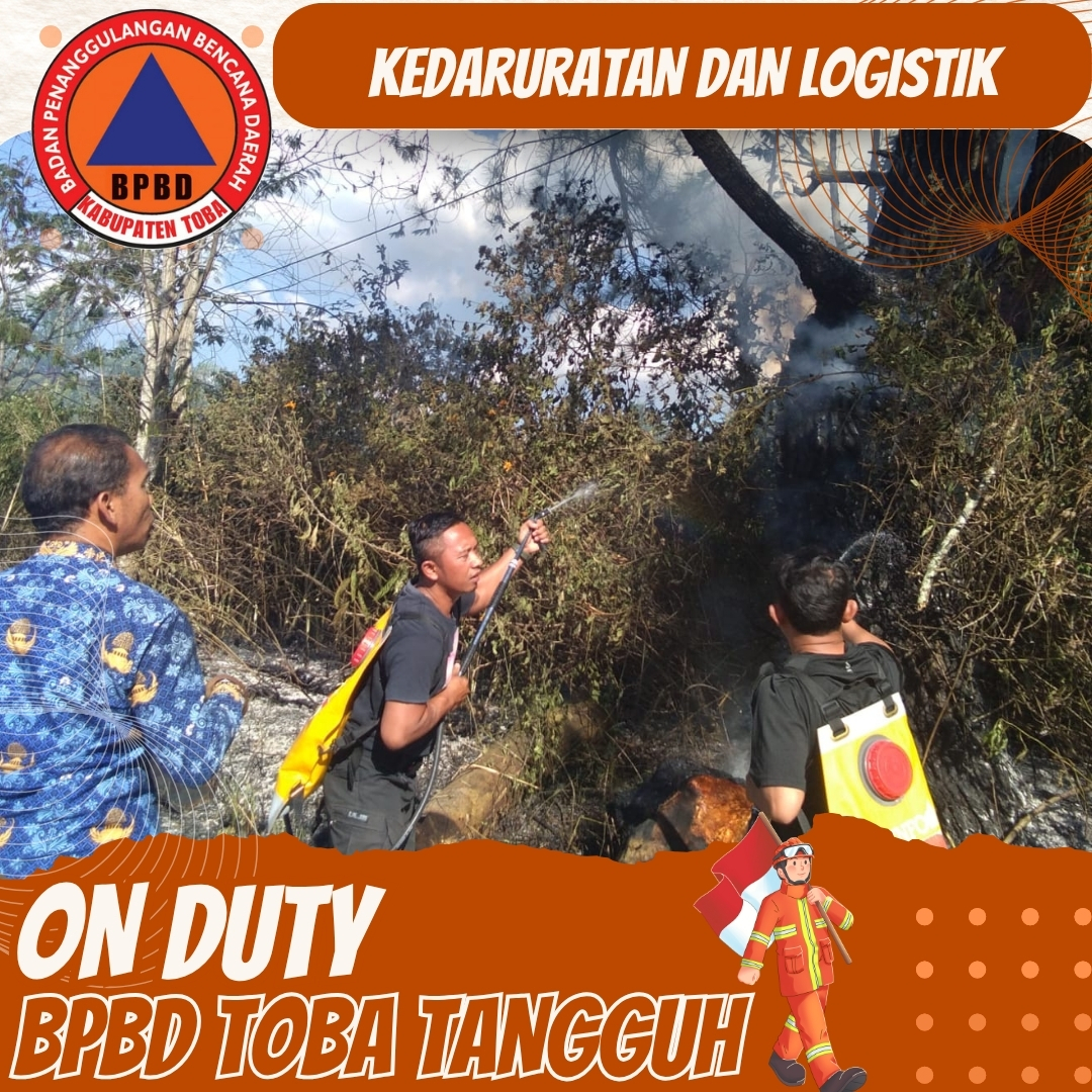 Tanggap Karhutla Satgas BPBD Toba